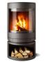 stufa design Skantherm Emotion girevole