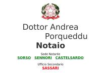 Sito di Studio Notarile Porqueddu Andrea